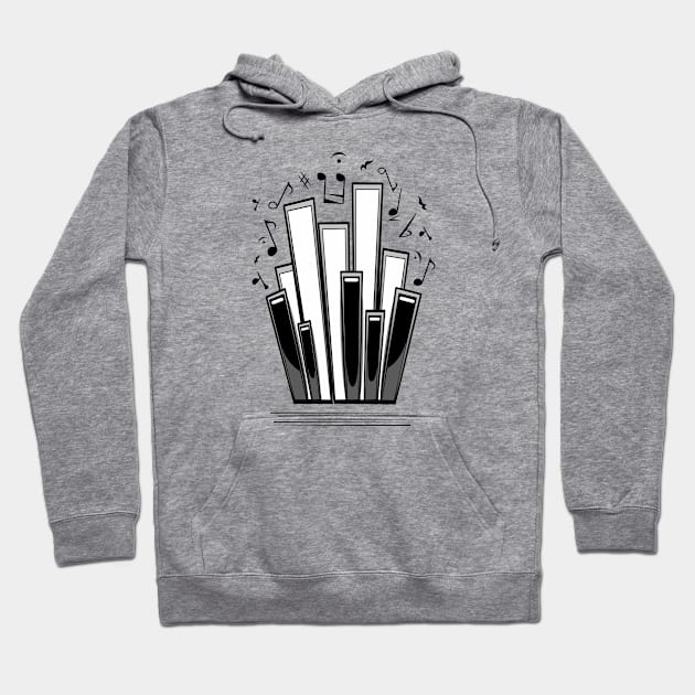 Piano Hoodie by lents